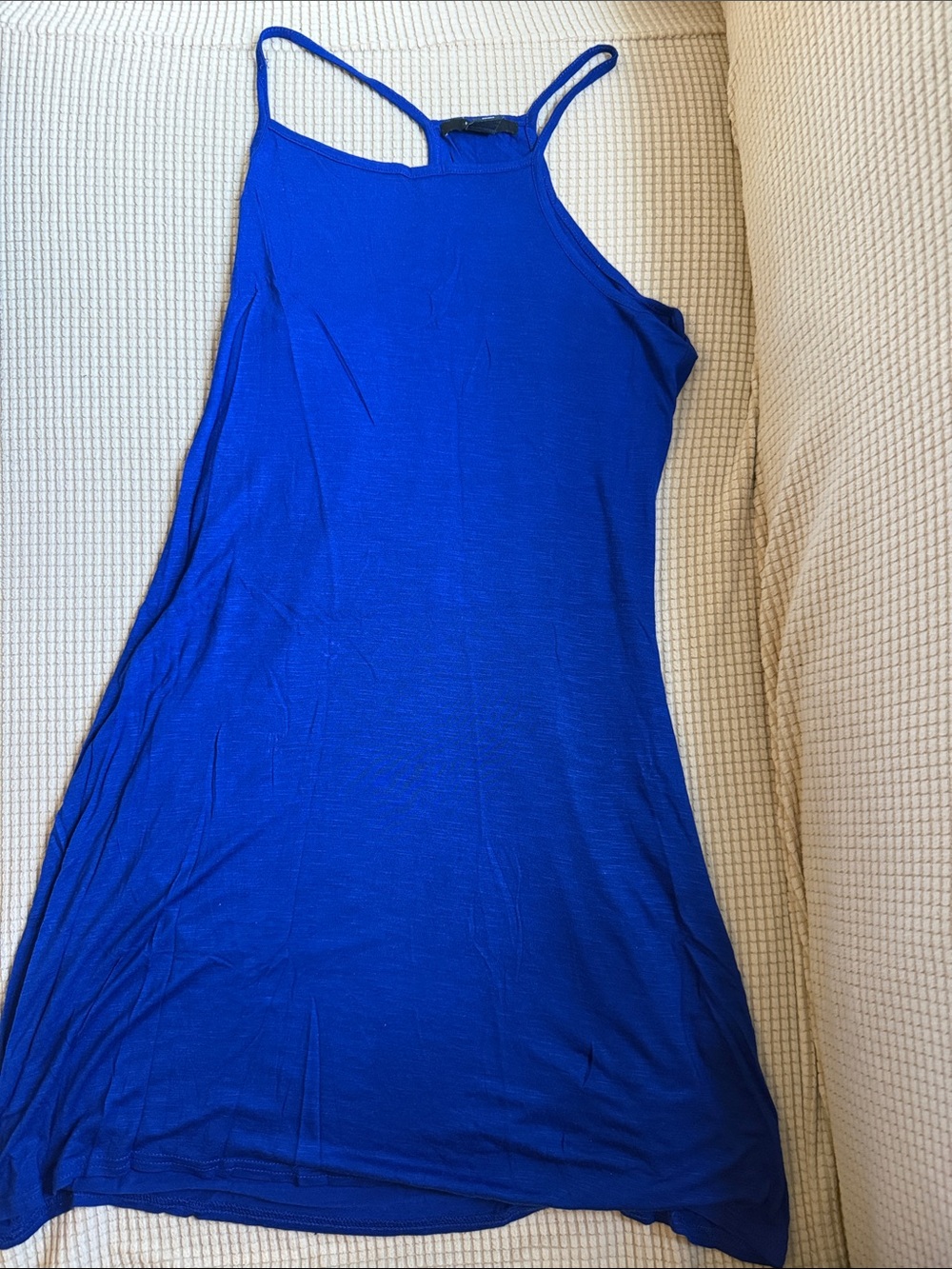 Forever 21 Electric Blue Spaghetti Strap Mini Dress